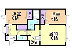 コンドミニアム21 2LDKの間取図画像