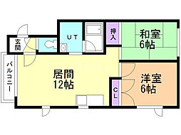 ピュア35 2LDKの間取図画像