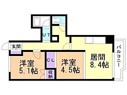 間取図画像 2LDK