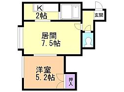 間取図画像 1LDK