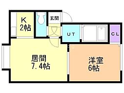 間取図画像 1LDK