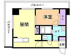 クラークマンションＮ17 406 4階1LDKの間取り