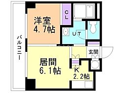 間取図画像 1LDK