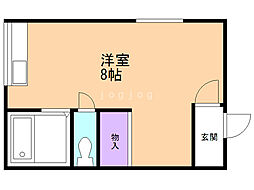 コーポ稲川 ワンルームの間取図画像