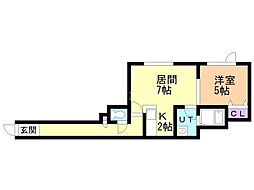 間取図画像 1LDK