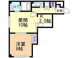 間取図画像 1LDK