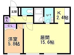 間取図画像 1LDK
