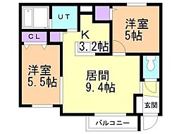 間取図画像 2LDK