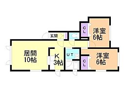 ジェンティーレ北公園 2階/201