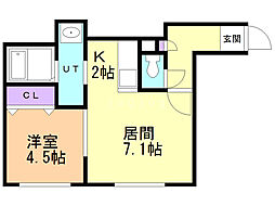 間取図画像 1LDK