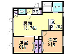 間取図画像 2LDK