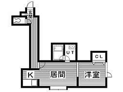 間取図画像 1DK