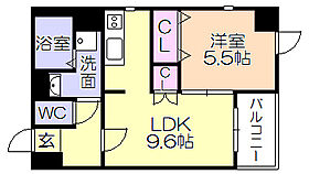 J-PLACE東町 801 ｜ 福岡県久留米市東町（賃貸マンション1LDK・8階・38.13㎡） その2