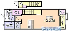 メゾン　エクレレ 206 ｜ 福岡県久留米市野中町（賃貸アパート1K・2階・40.74㎡） その2