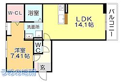 間取図画像 1LDK