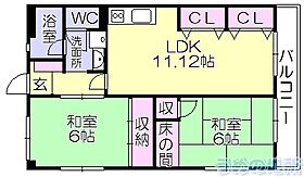 翠水ビル 201 ｜ 福岡県久留米市津福本町（賃貸マンション2LDK・2階・59.22㎡） その2