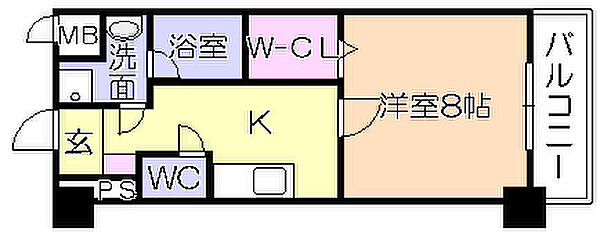 モントーレヒルズ東櫛原 105｜福岡県久留米市東櫛原町(賃貸マンション1K・1階・28.34㎡)の写真 その2