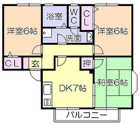 トウインクル山下Ｂ_間取り_0