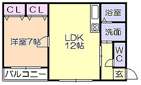 GREEN VIEWII 201 ｜ 福岡県久留米市藤光町（賃貸アパート1LDK・2階・43.33㎡） その2