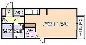 セジュール・コロン 205 ｜ 福岡県久留米市東櫛原町（賃貸アパート1R・2階・33.67㎡） その2