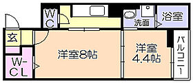 Glanz　Sakura 106 ｜ 福岡県久留米市御井旗崎４丁目（賃貸マンション1LDK・1階・39.37㎡） その2