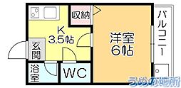 間取図画像 1K