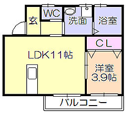 間取図画像 1LDK