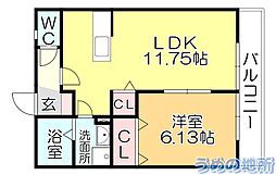 マリアージュ西牟田　B 1階/102