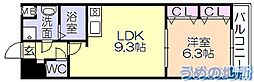 MOONRIVER久留米東町 1LDKの間取図画像