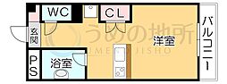 ヴェルデ ワンルームの間取図画像