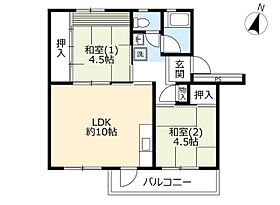 UR左近山  ｜ 神奈川県横浜市旭区左近山（賃貸マンション2LDK・3階・50.61㎡） その2