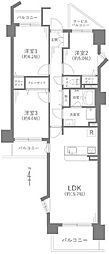 野村新瀬戸ヒルズWINDSOR'SPARK 3LDKの間取図画像