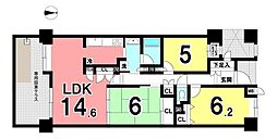 野村新瀬戸ヒルズWINDSOR'SPARK 3LDKの間取図画像