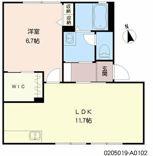 リモーネ A102｜鹿児島県霧島市隼人町住吉(賃貸アパート1LDK・1階・43.75㎡)の写真 その2