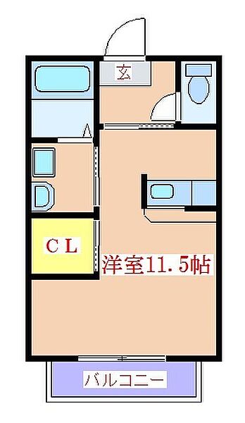 ガーデンプレイス向花Ｃ棟 102｜鹿児島県霧島市国分向花町(賃貸アパート1R・1階・28.00㎡)の写真 その2