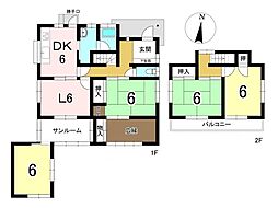 桜ケ丘6丁目　中古戸建 4LDKの間取り