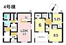 間取り：4号棟　3LDK+S　土地面積205.67m2　建物面積98.82m2