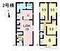 間取り：2号棟　4LDK　土地面積157.01m2　建物面積99.62m2