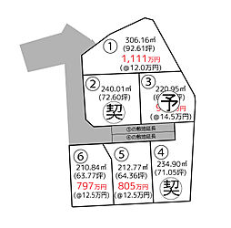 物件画像 甲府市上今井町6区画分譲地