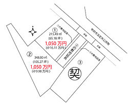物件画像 甲府市宮原町3区画分譲地