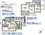 間取り：1号棟間取図　4LDK＋カースペース3台