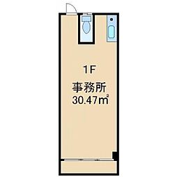 サンハイツ梅村 ワンルームの間取図画像