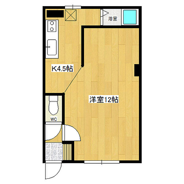 ホワイトハイツ 205｜北海道北見市北七条西６丁目(賃貸アパート1K・2階・32.14㎡)の写真 その2