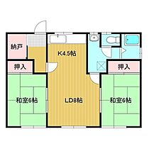 松谷ハイツ 1-A ｜ 北海道北見市西富町１丁目8番2号（賃貸アパート2LDK・1階・52.65㎡） その2