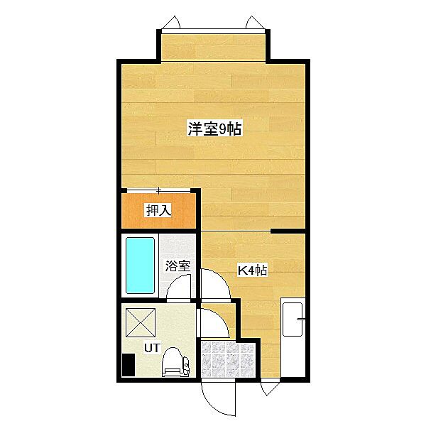 カルム高栄東 105｜北海道北見市高栄東町１丁目(賃貸アパート1K・1階・31.87㎡)の写真 その2