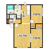 サンシャトーA 2-B ｜ 北海道北見市青葉町13-1（賃貸アパート2LDK・2階・49.69㎡） その2