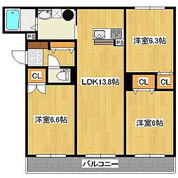 間取図画像 3LDK