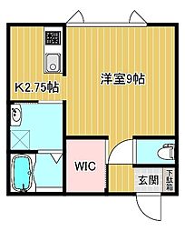 アルト 1Kの間取図画像