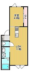 LaLuce 1LDKの間取図画像