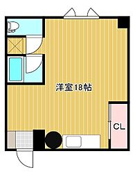 メゾンIMAI ワンルームの間取図画像